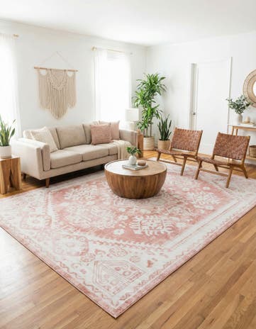 Pink Oxford Rug