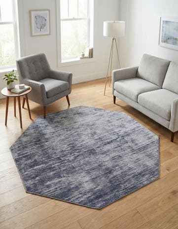Gray Asha Octagon Rug