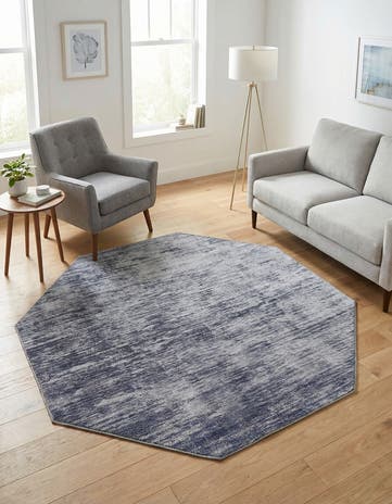 Gray Asha Octagon Rug