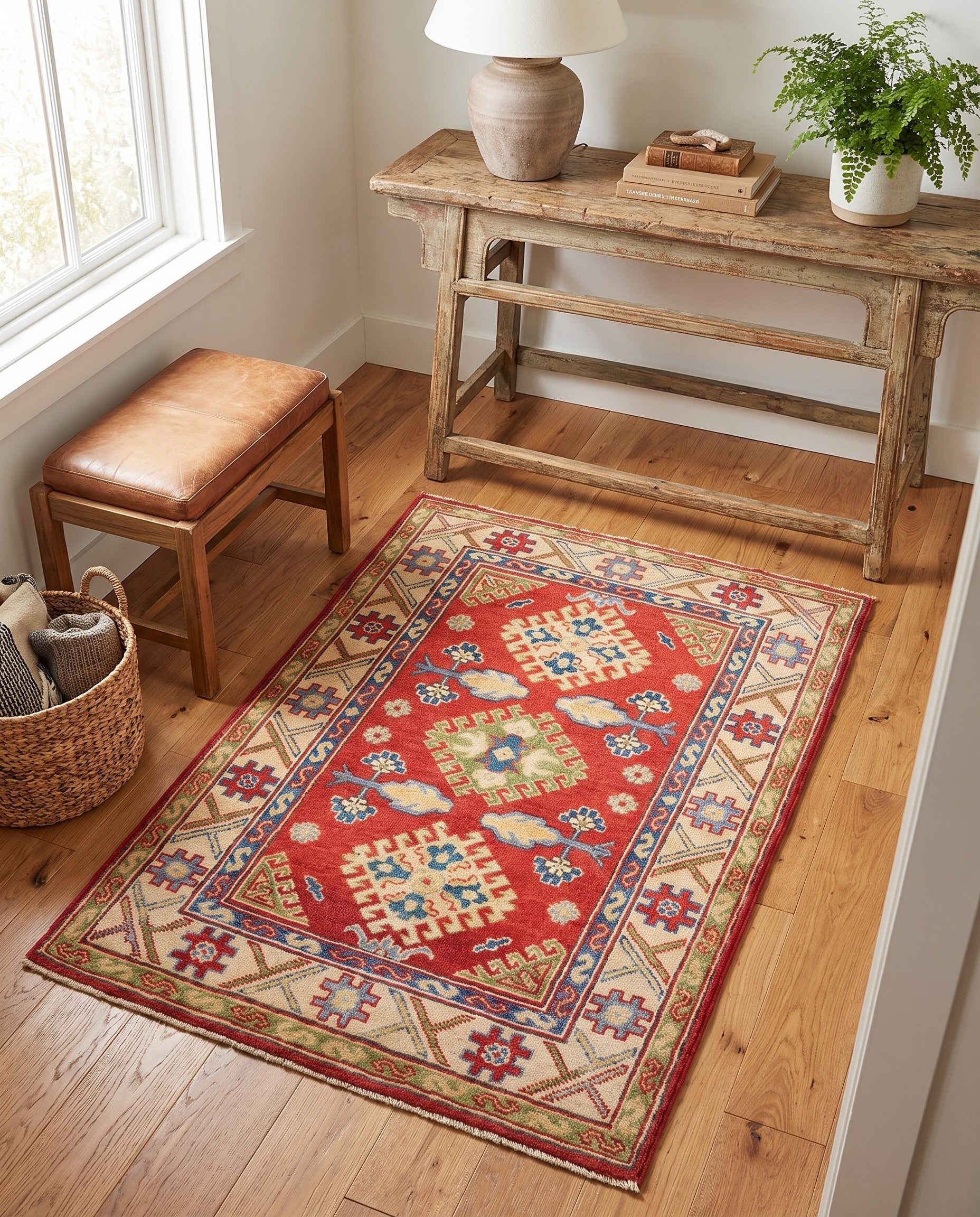 2' 9 x 3' 10 Hand Knotted Kazak Rug