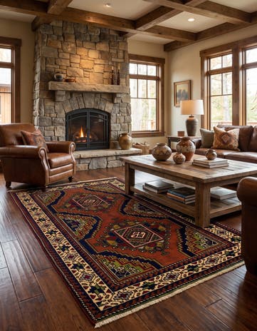 3' 8 x 6' Hand Knotted Anatolian Wool Rug