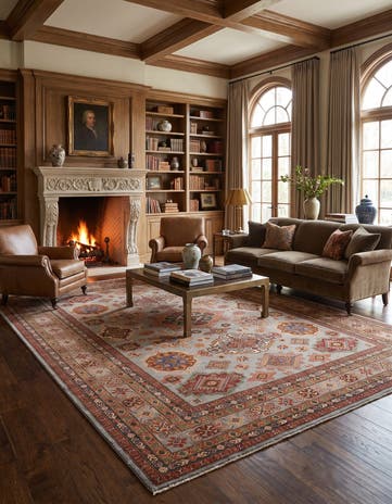 8' 4 x 10' Hand Knotted Kazak Rug