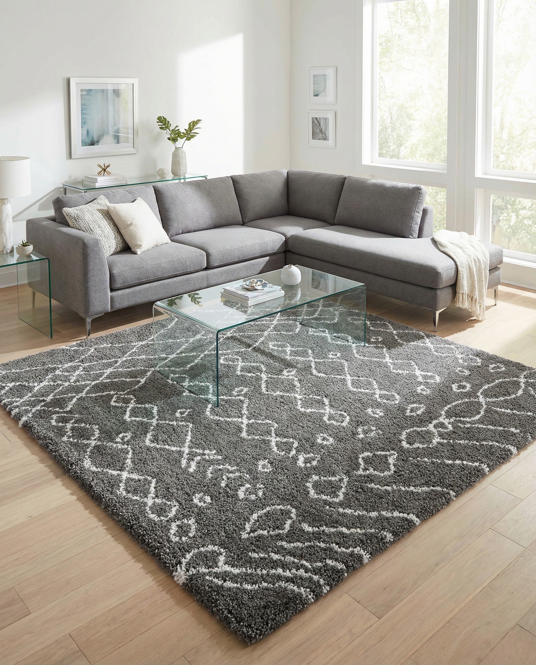 8' x 8' Moroccan Shag Square Rug