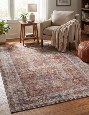 4' x 6' Washable Nostalgia Rug
