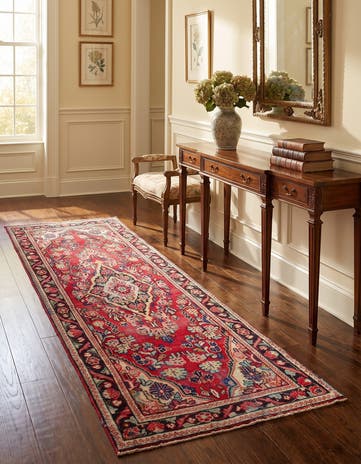 3' 5 x 9' 10 Hand Knotted Liliyan Persian Wool Runner Rug