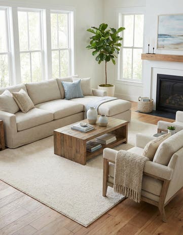 10' x 14' Solid Frieze Rug