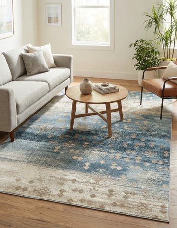 Dark Blue Mirage Rug