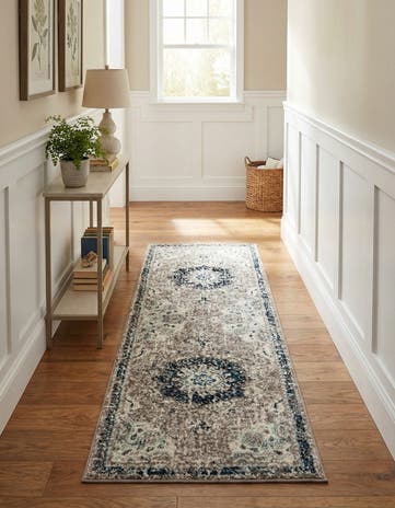 Gray Madeline Runner Rug