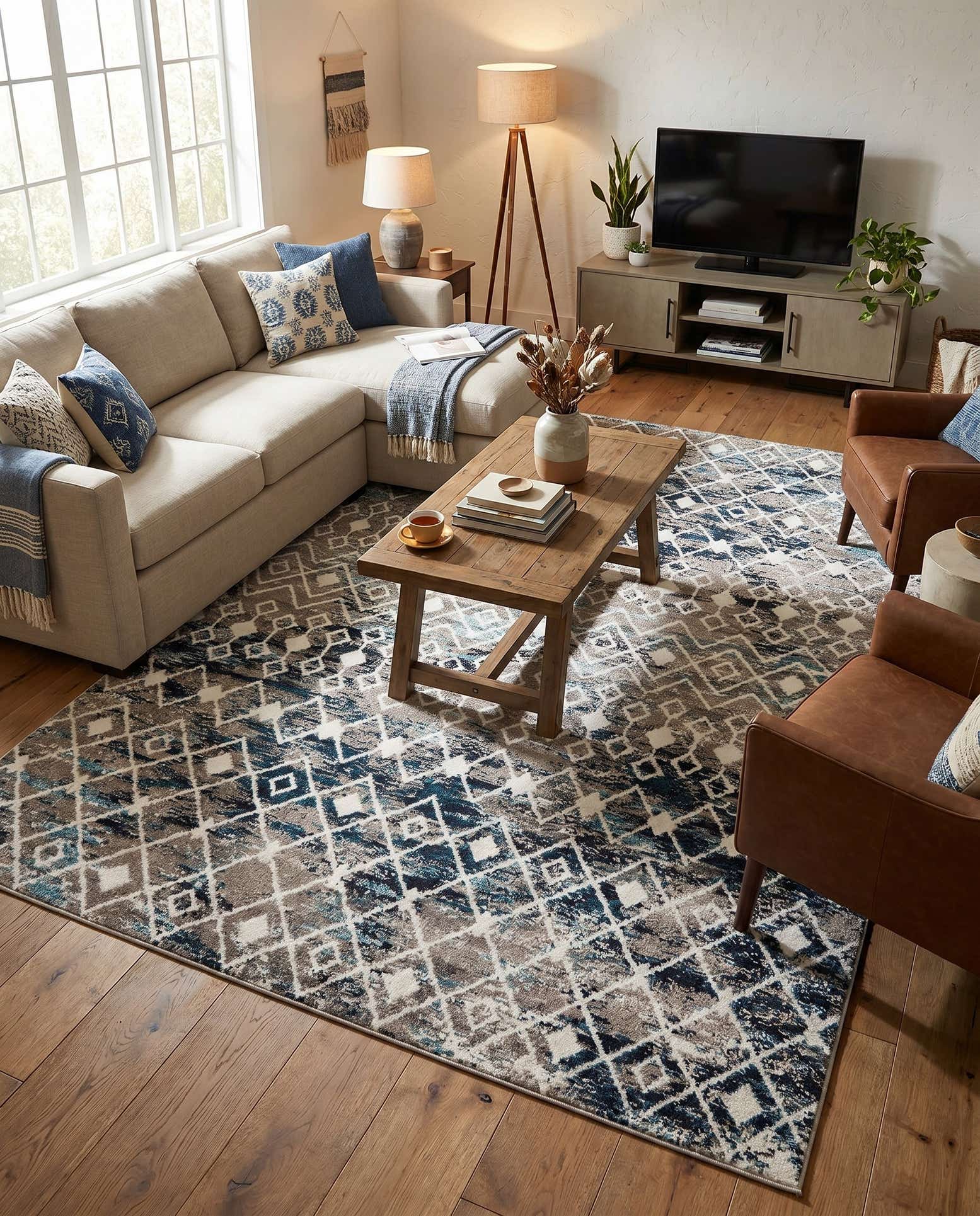 7' 10 x 10' Moroccan Trellis Rug