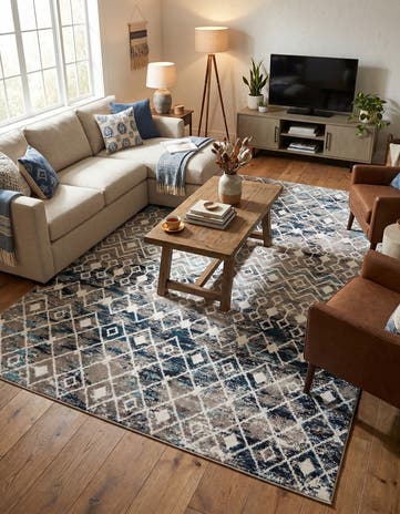 7' 10 x 10' Moroccan Trellis Rug