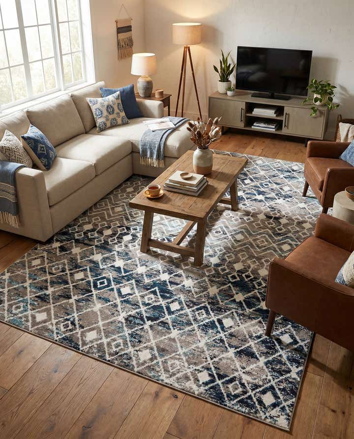 7' 10 x 10' Moroccan Trellis Rug