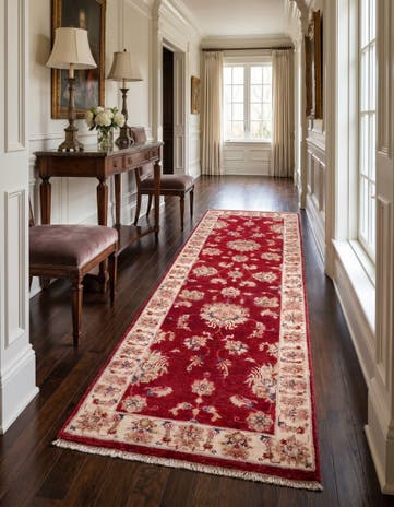 2' 8 x 8' 6 Hand Knotted Peshawar Ziegler Runner Rug