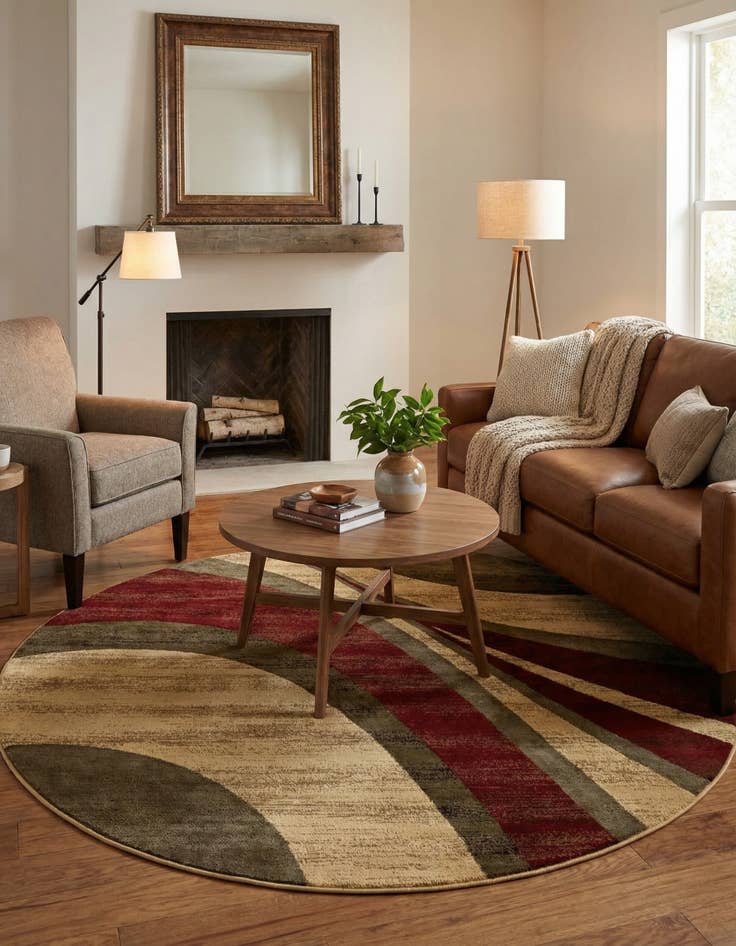 Detail image of 7' 10 x 7' 10 Cafe Round Rug