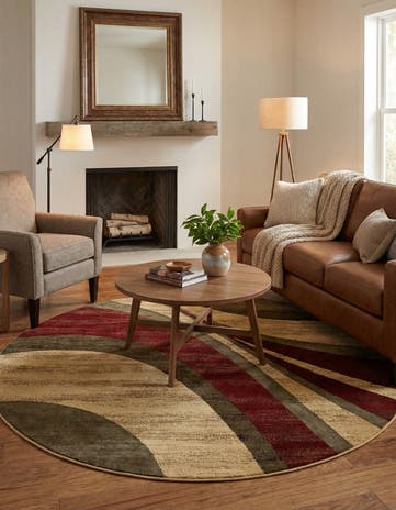 7' 10 x 7' 10 Cafe Round Rug