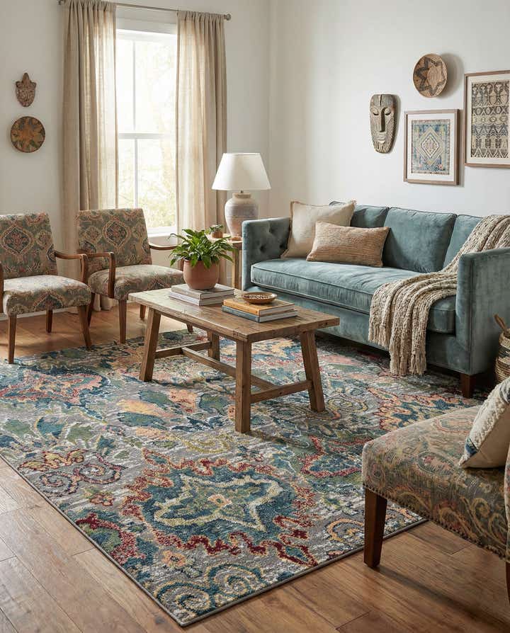 7' x 7' Charleston Square Rug