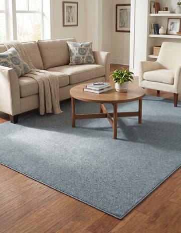 Santorini Blue Everyday Solid Tapis