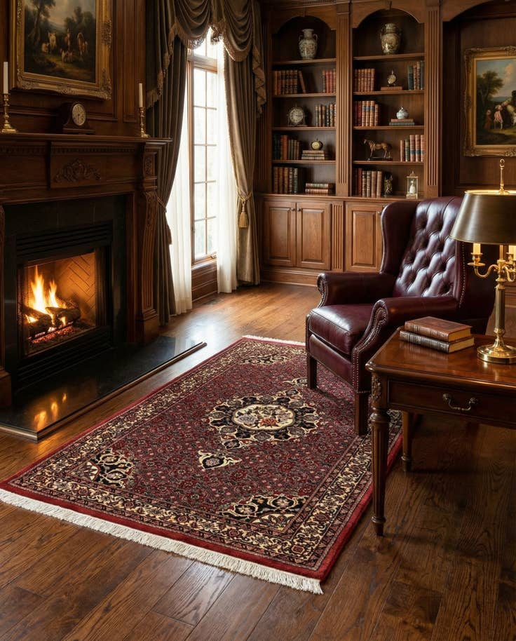 Detail image of 3' 1 x 4' 11 Bidjar Wool Rug