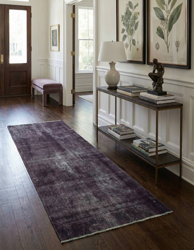 Detail image of 4' 6 x 7' 8 Hand Knotted Ultra Vintage Persian Wool Runner Rug