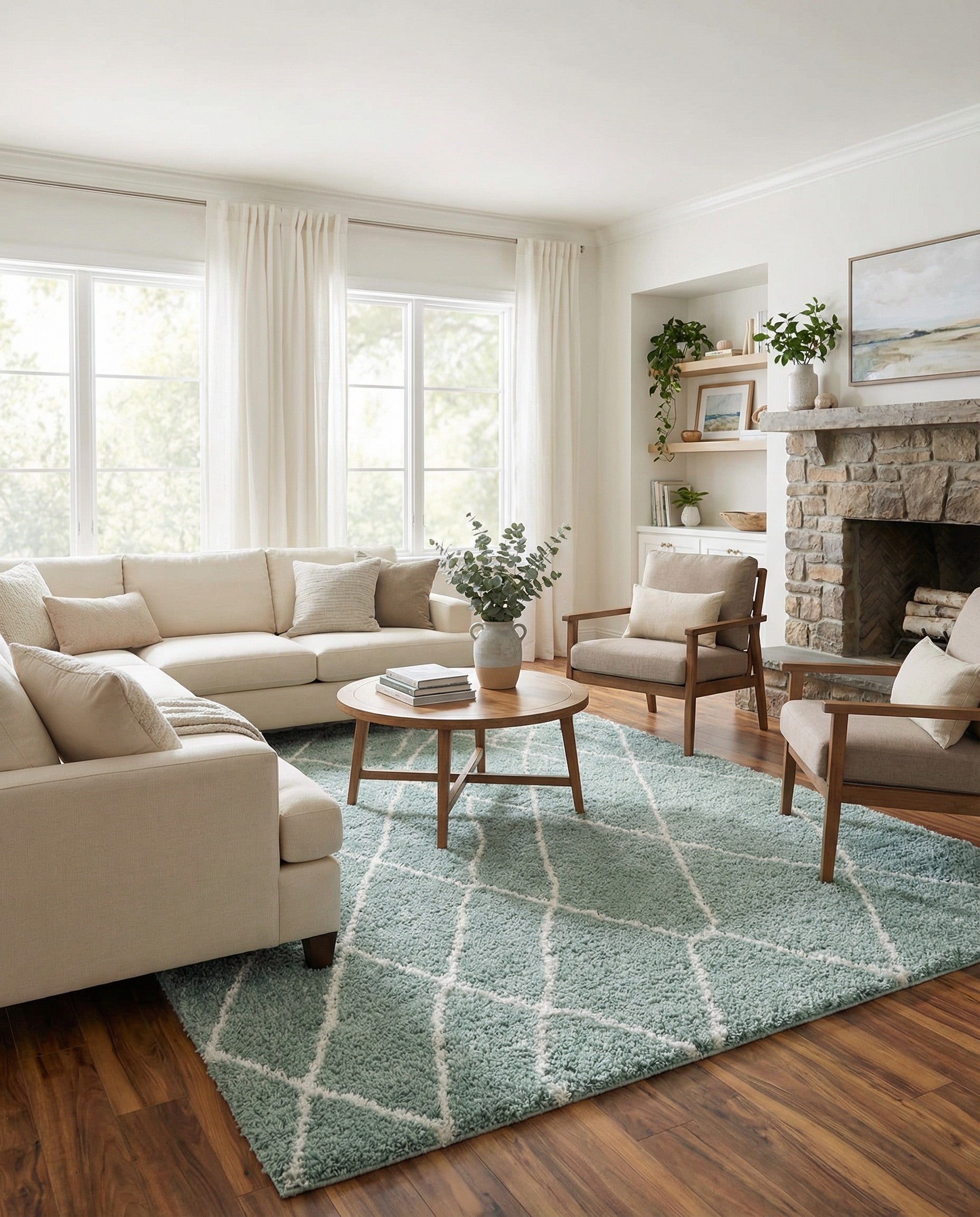 9' 10 x 13' Soft Touch Shag Rug