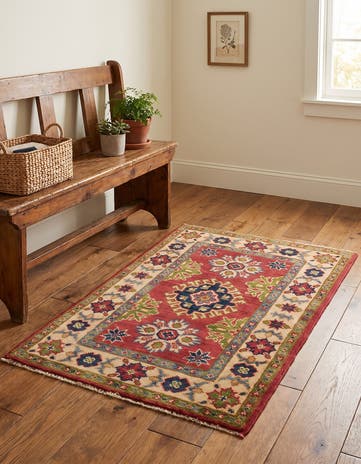 1' 10 x 2' 9 Hand Knotted Kazak Rug