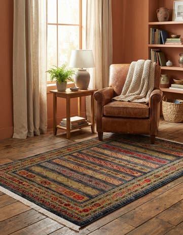 Blue Kashkuli Gabbeh Rug