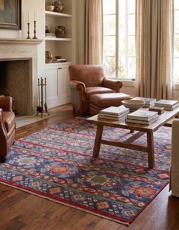5' 1 x 7' 3 Hand Knotted Kazak Rug