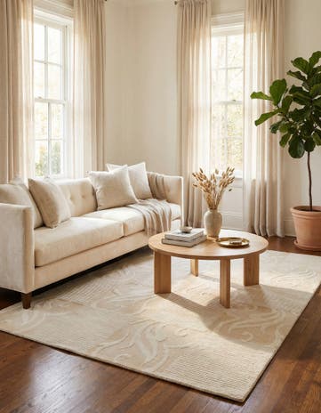 3' 11 x 6' Hand Knotted Darya Wool Rug