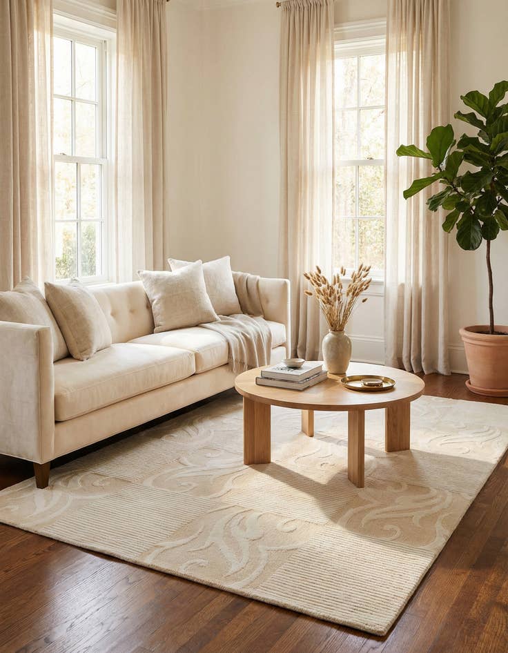 Detail image of 3' 11 x 6' Hand Knotted Darya Wool Rug