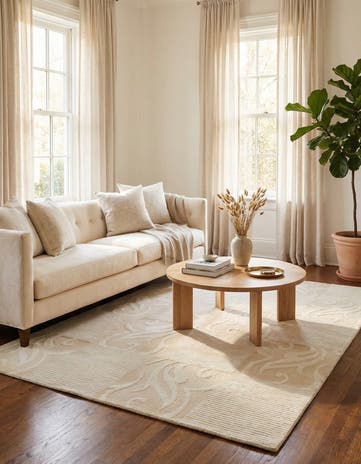 3' 11 x 6' Hand Knotted Darya Wool Rug