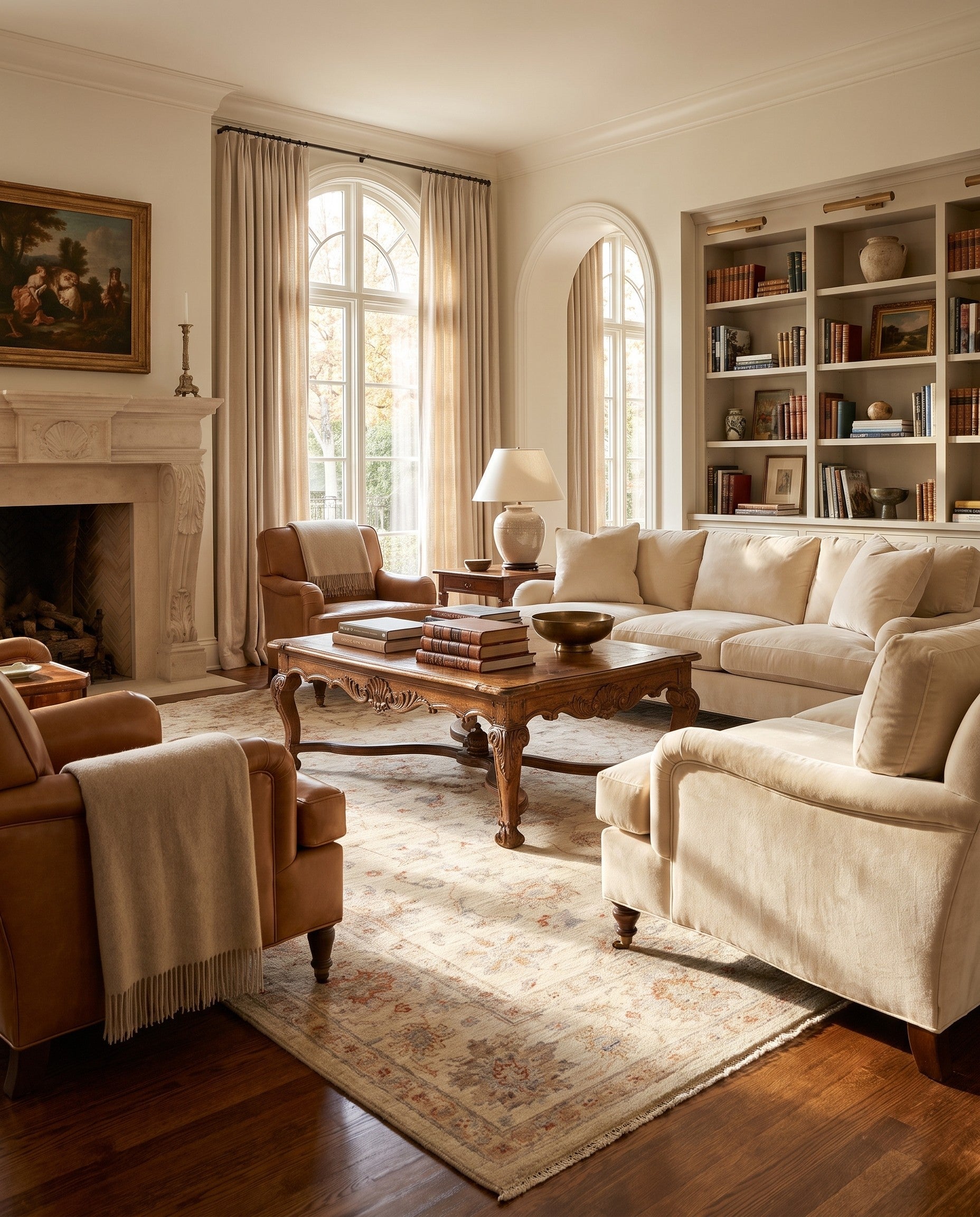 5' 9 x 8' 1 Hand Knotted Ziegler Rug