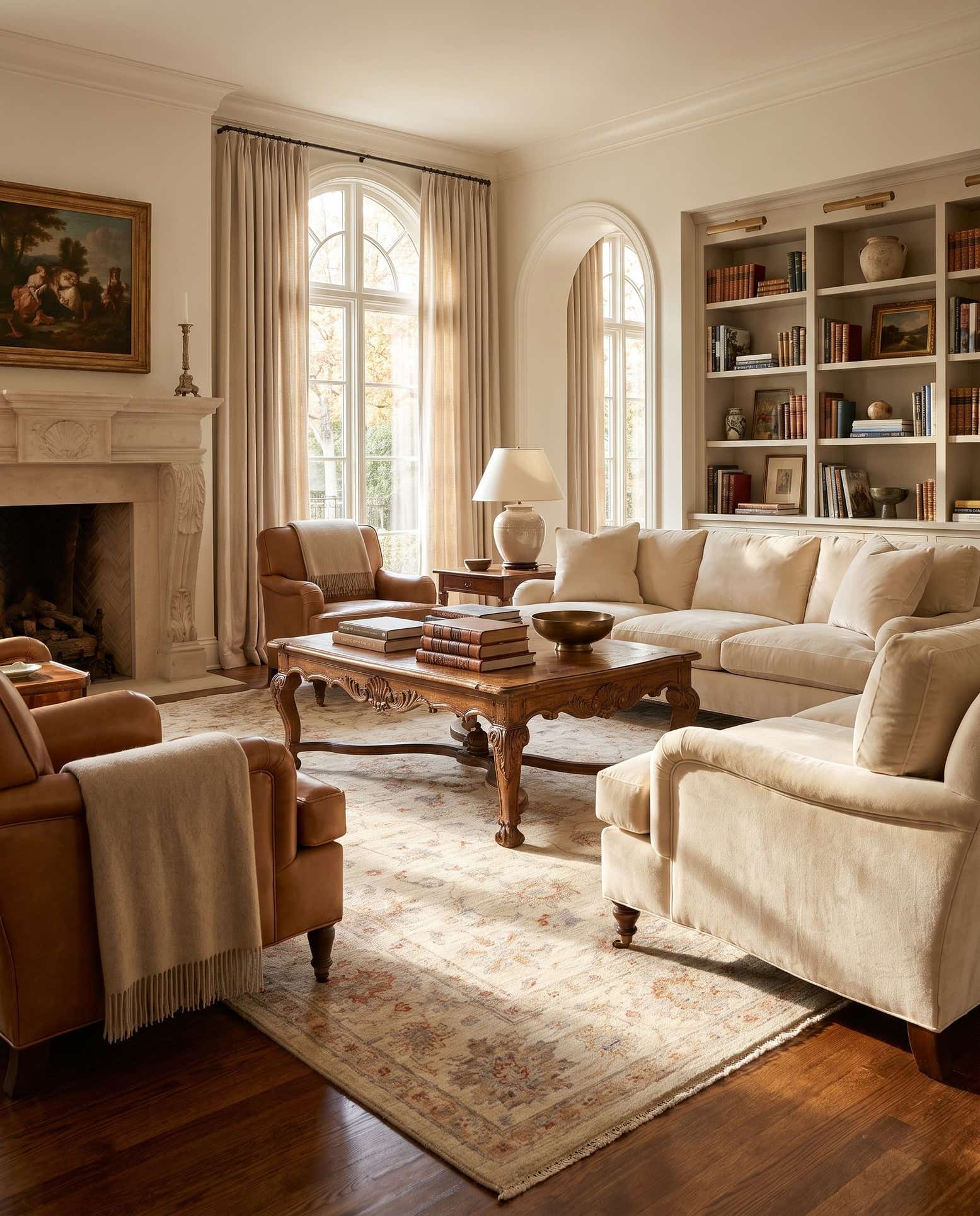 175cm x 245cm Hand Knotted Ziegler Rug