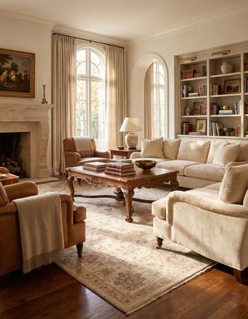 5' 9 x 8' 1 Hand Knotted Ziegler Rug