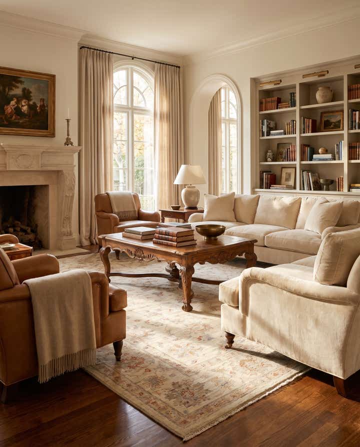 175cm x 245cm Hand Knotted Ziegler Rug