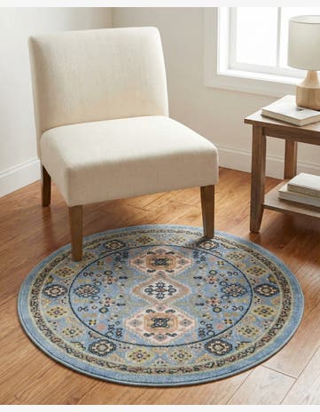 3' 3 x 3' 3 Kamala Washable Round Rug