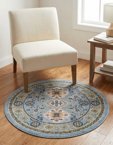 3' 3 x 3' 3 Kamala Washable Round Rug