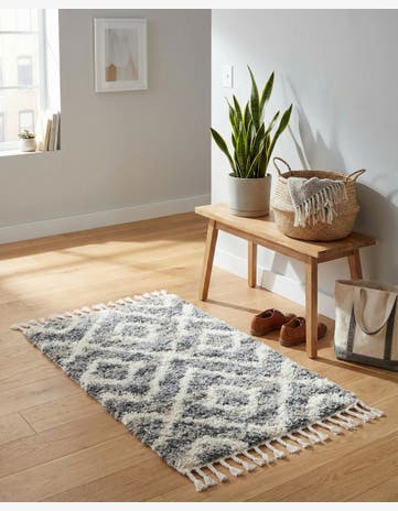 Gray Athena Shag Rug