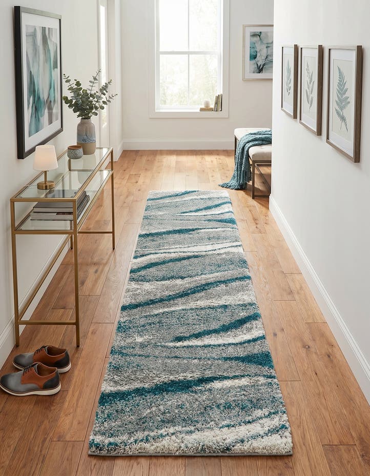 2' 7 x 10' Soft Touch Shag Runner ...