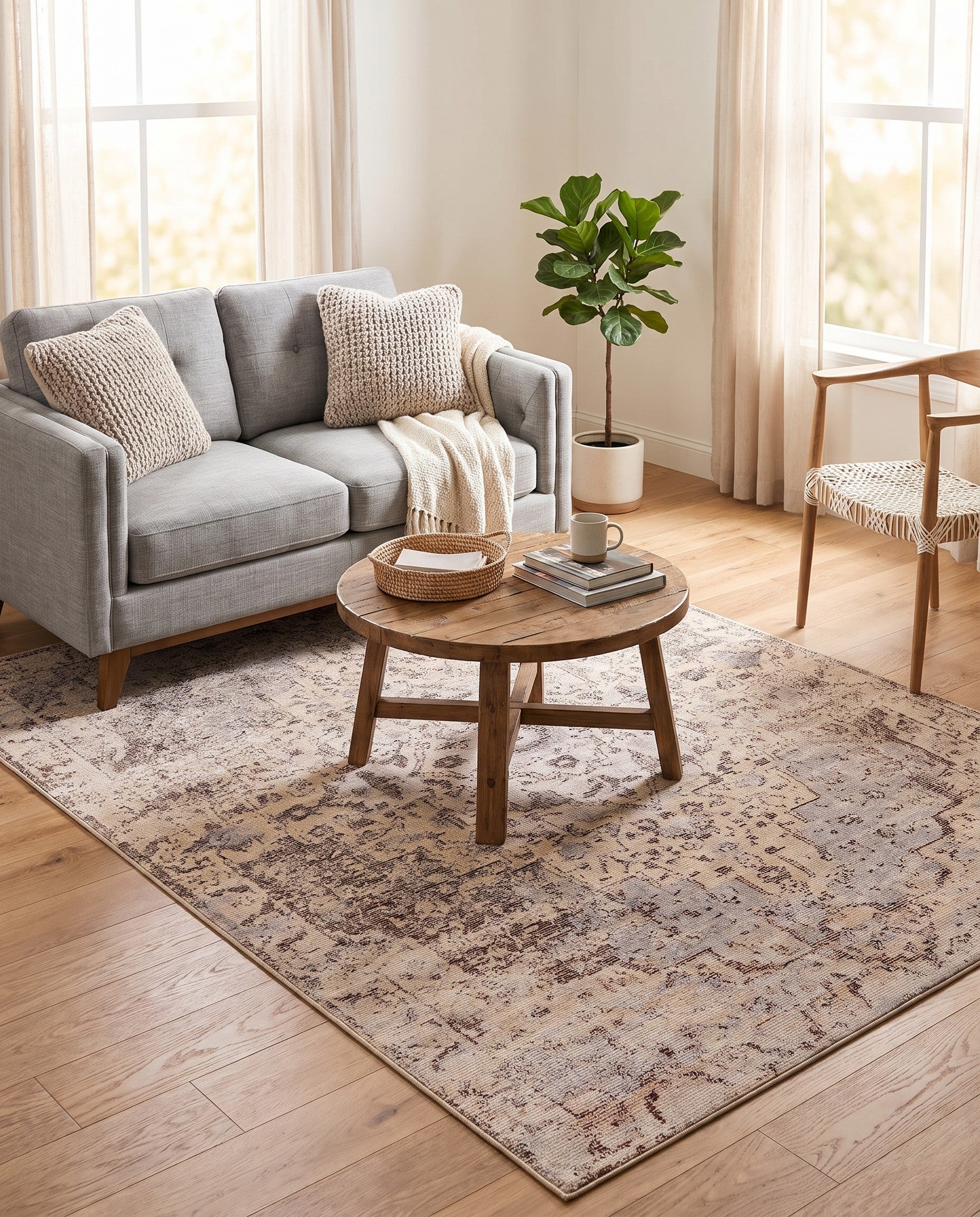 Light Gray Amulet Rug