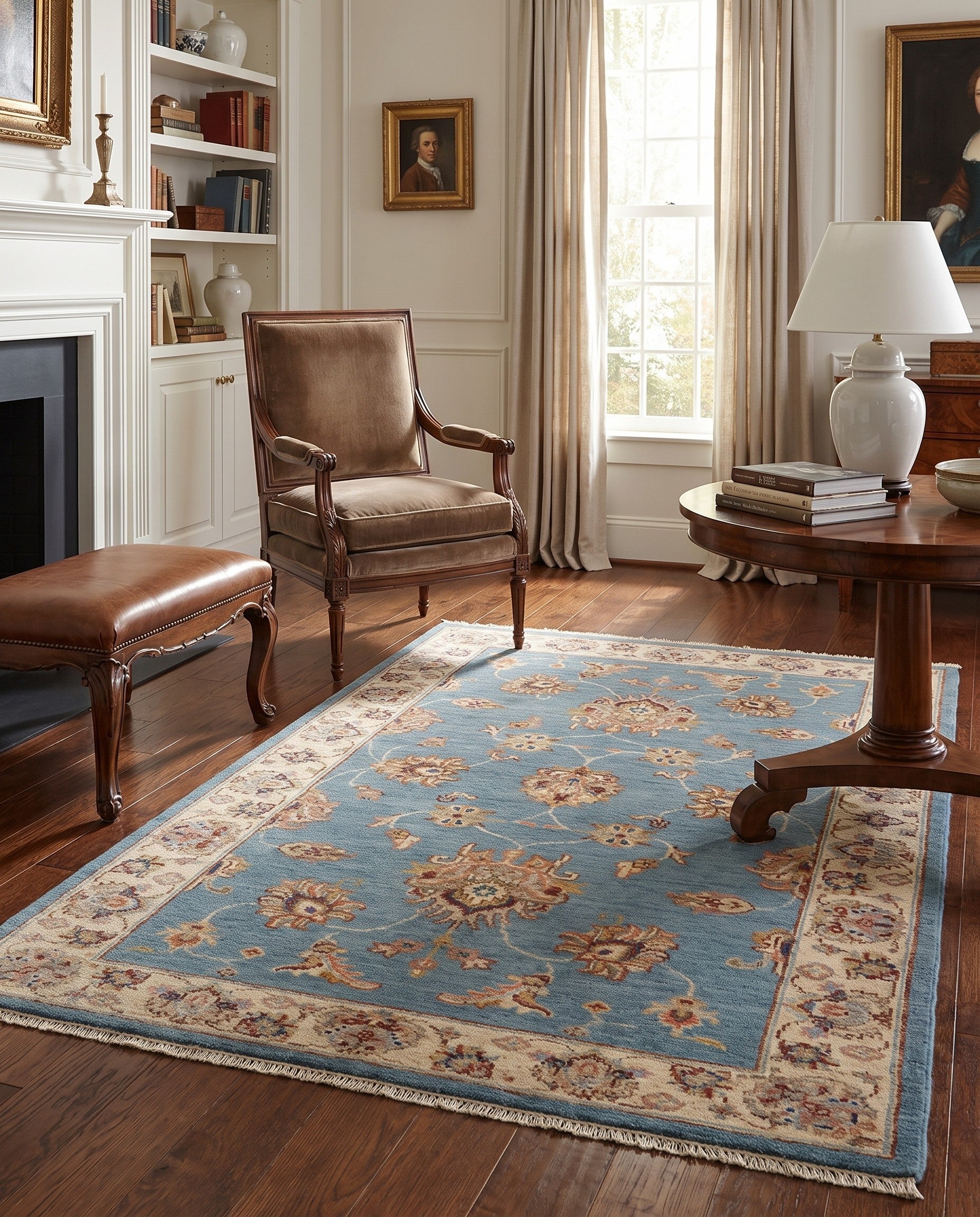 2' 11 x 5' 3 Hand Knotted Ziegler Rug