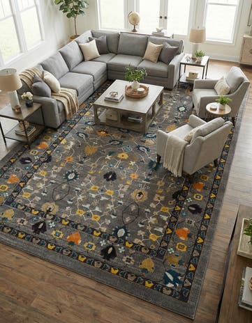 10' 6 x 16' 5 Washable Fleur Rug