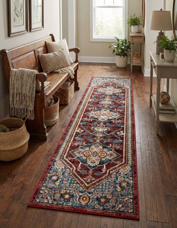 Detail image of 2' x 8' Kamala Washable Runner Rug