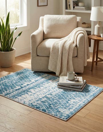 Blue Leipzig Rug