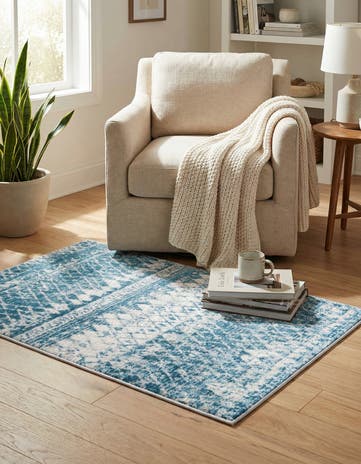 Blue Leipzig Rug