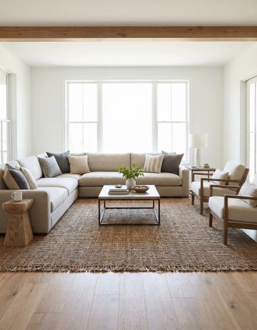 10' x 10' Hand Woven Chunky Jute Square Rug