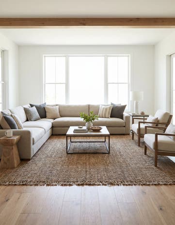 10' x 10' Hand Woven Chunky Jute Square Rug