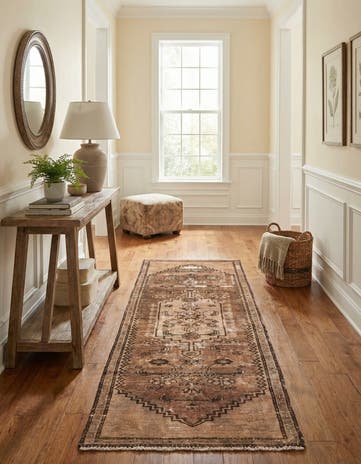 2' 3 x 5' 9 Hand Knotted Ultra Vintage Persian Wool Runner Rug