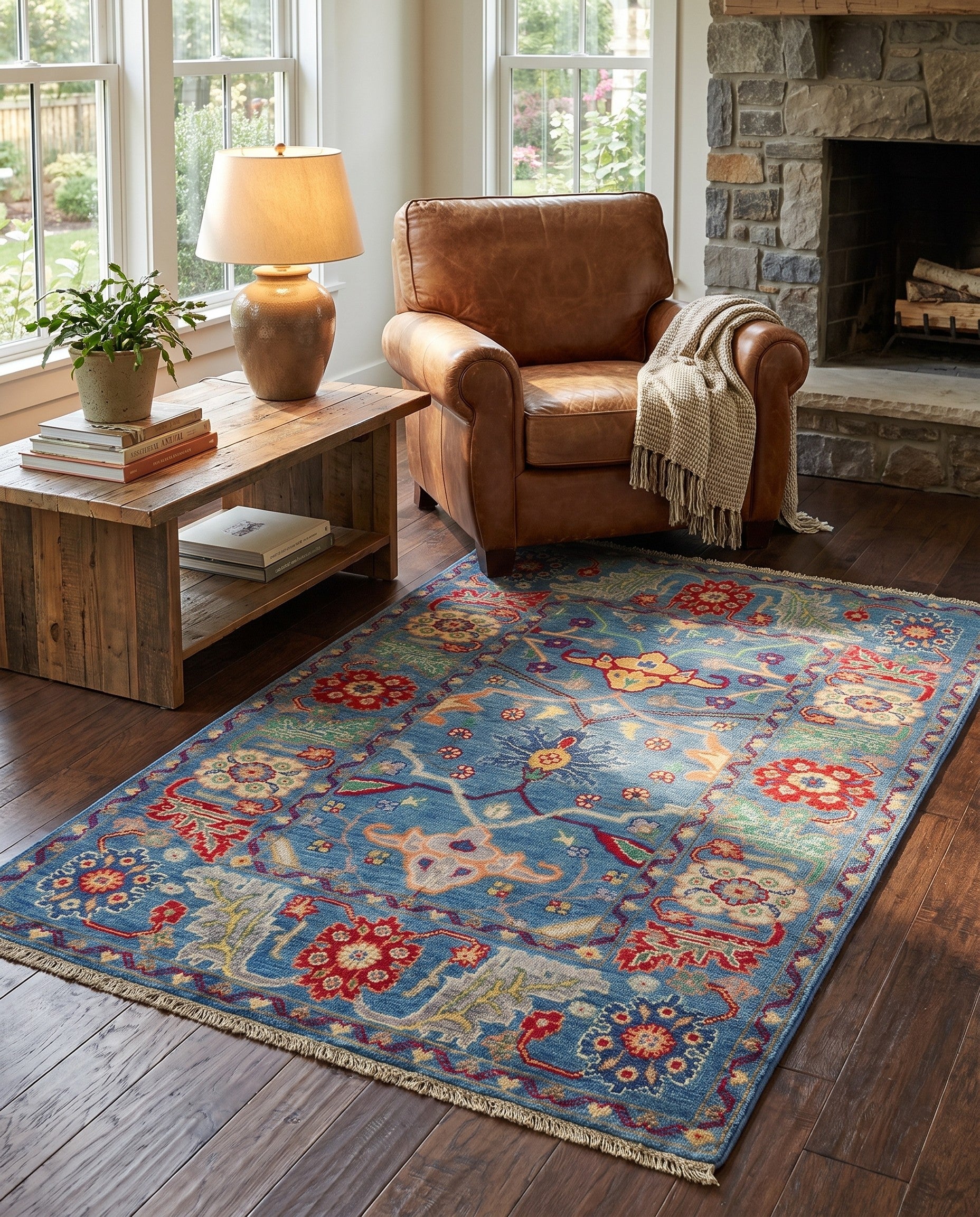 3' 2 x 5' Hand Knotted Kazak Rug