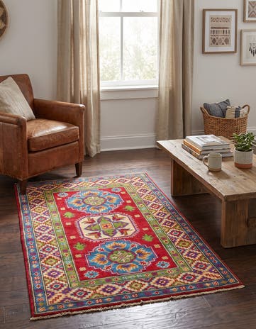 2' 8 x 4' 1 Hand Knotted Kazak Rug