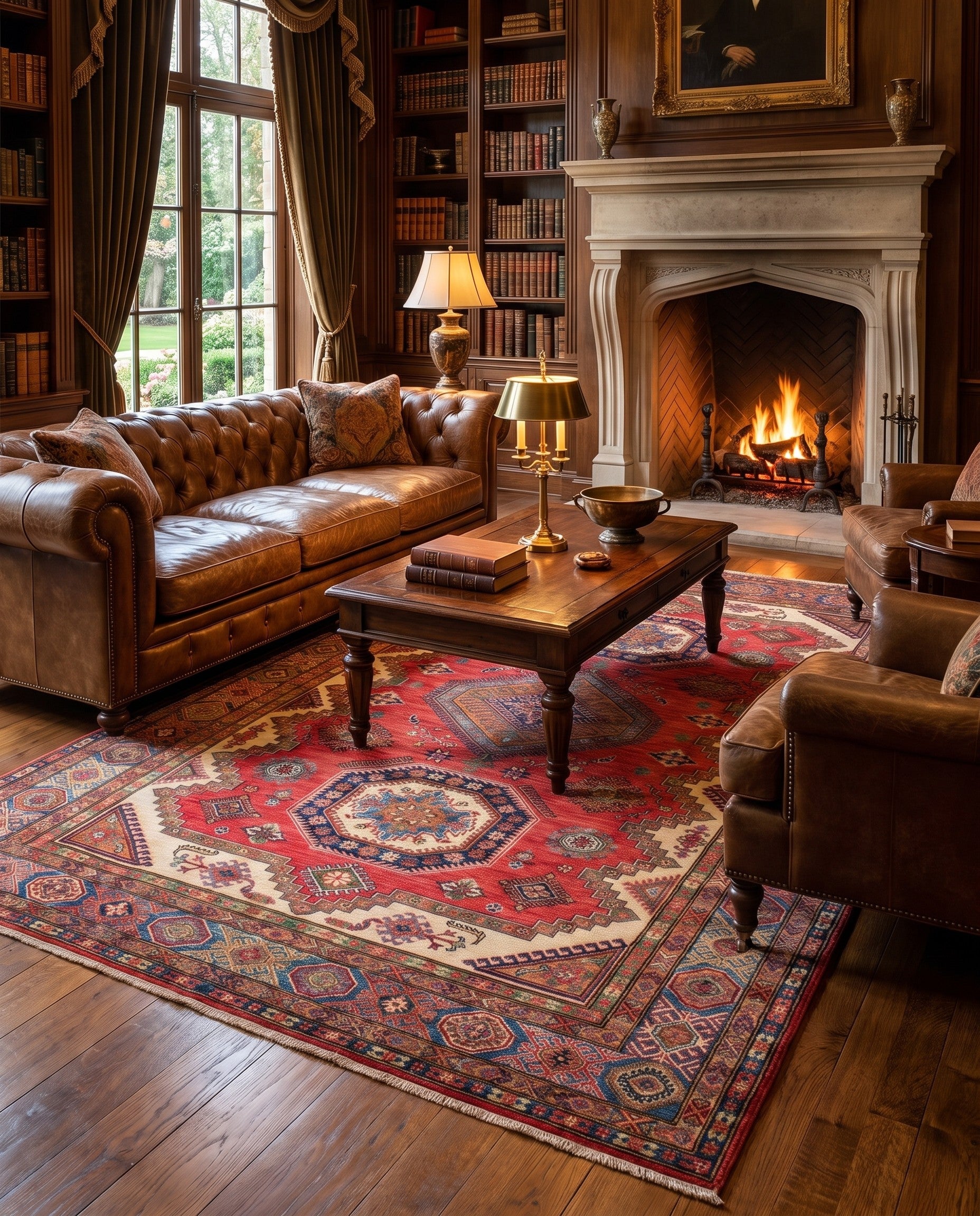 6' 1 x 8' 11 Hand Knotted Kazak Rug