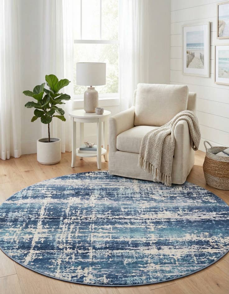 Detail image of 5' 2 x 5' 2 Malibu Round Rug